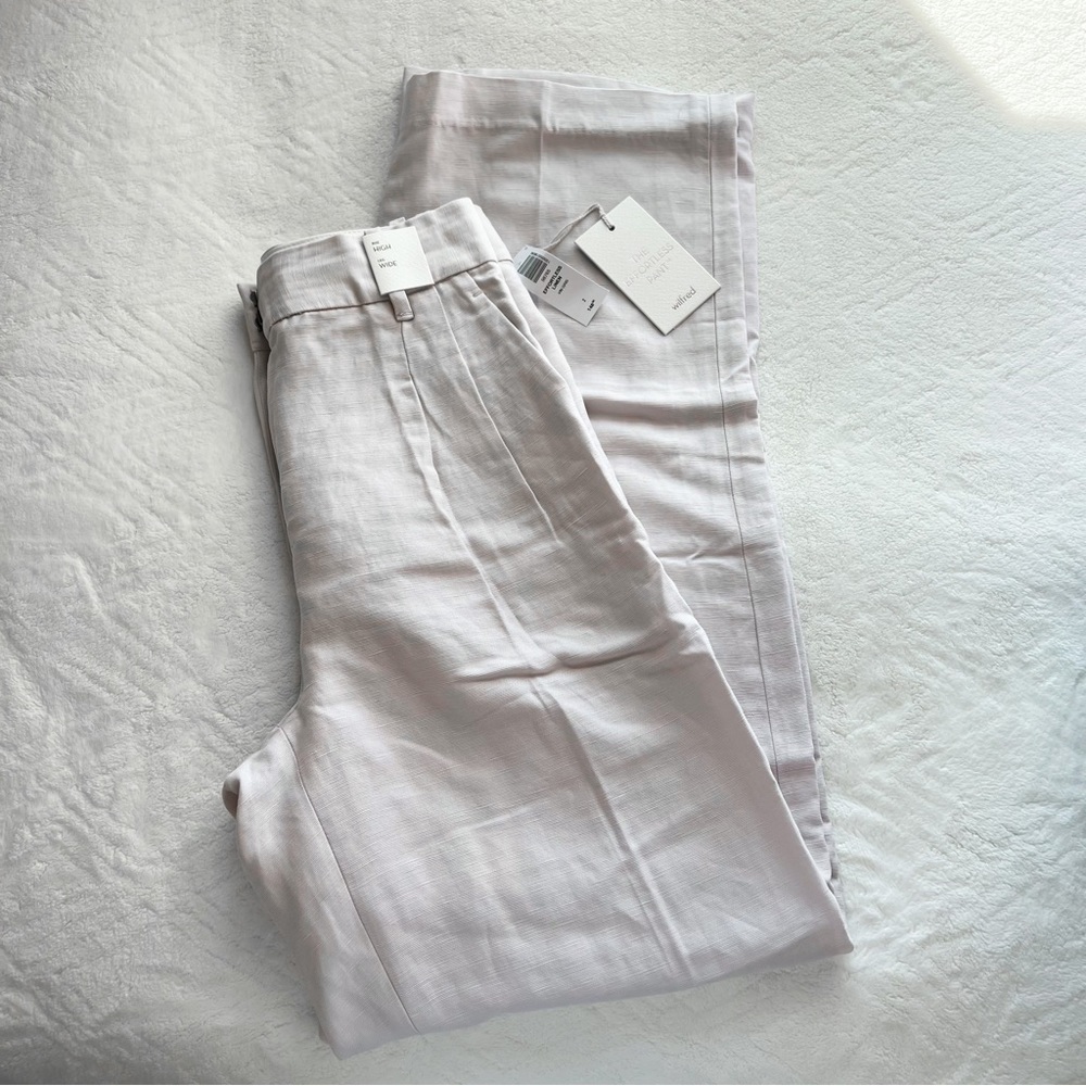 aritzia effortless linen pant